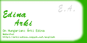 edina arki business card
